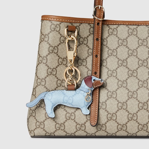 Dog-shaped bag charm