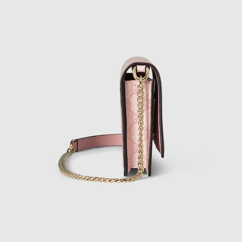 GG Emblem Brieftasche mit Kettenriemen