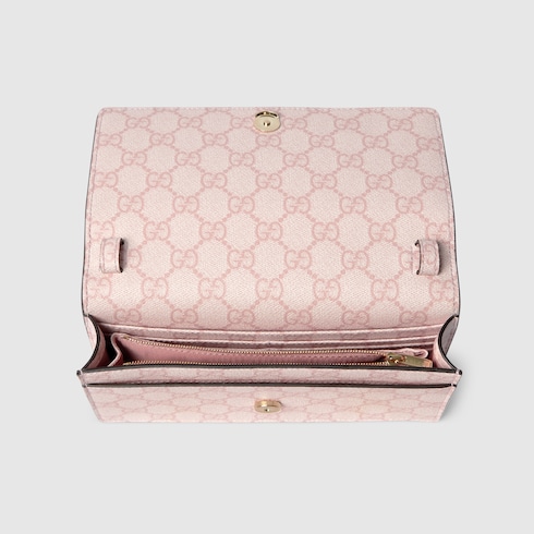 GG Emblem Brieftasche mit Kettenriemen