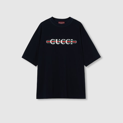 Cotton jersey T-shirt with print
