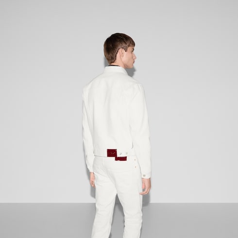 Chaqueta de denim con Gucci de selvedge