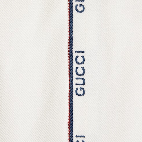 饰Gucci锁边丹宁夹克