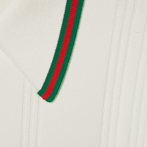 Knit polo shirt with Web