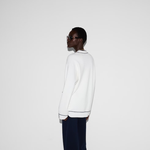 Cardigan in lana fine