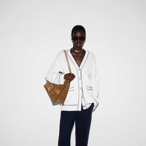 Cardigan in lana fine