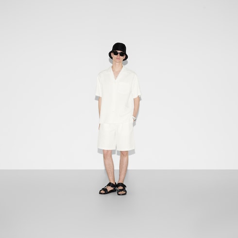 Chemise en toile GG en mélange de lin