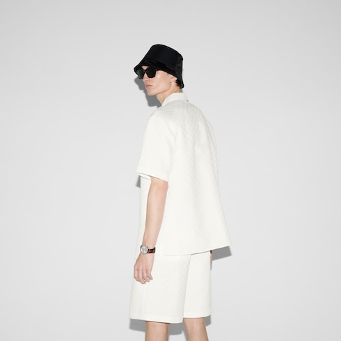 Chemise en toile GG en mélange de lin