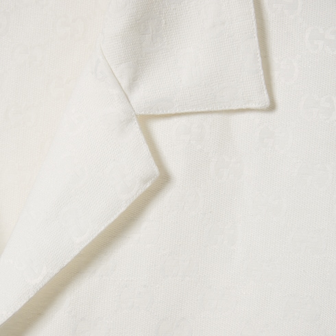 Chemise en toile GG en mélange de lin