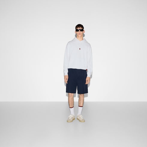 Cotton jersey sweatshirt with Web