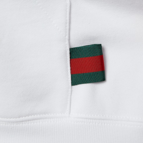 Cotton jersey sweatshirt with Web