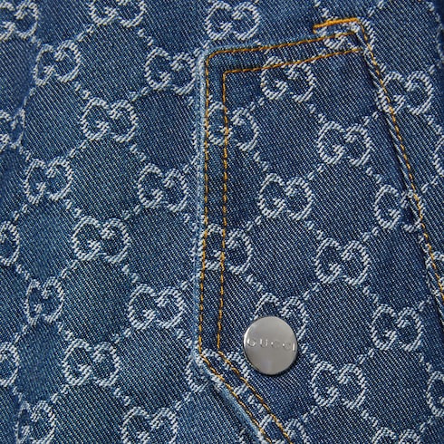 Giacca in denim GG jacquard