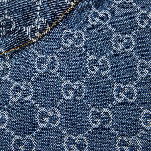Giacca in denim GG jacquard