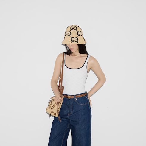 Traje de baño de rizo con GG