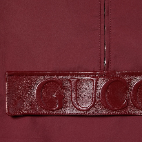 Bomber in gabardina goffrata