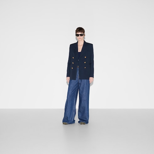 Veste en coton à double boutonnage