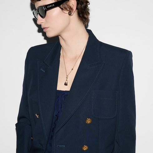 Chaqueta de algodón con botonadura doble
