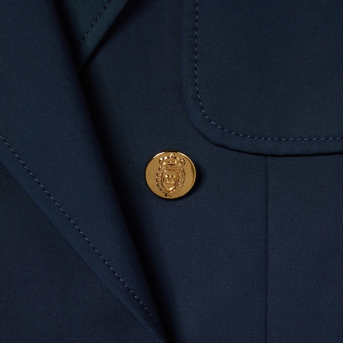 Veste en coton à double boutonnage