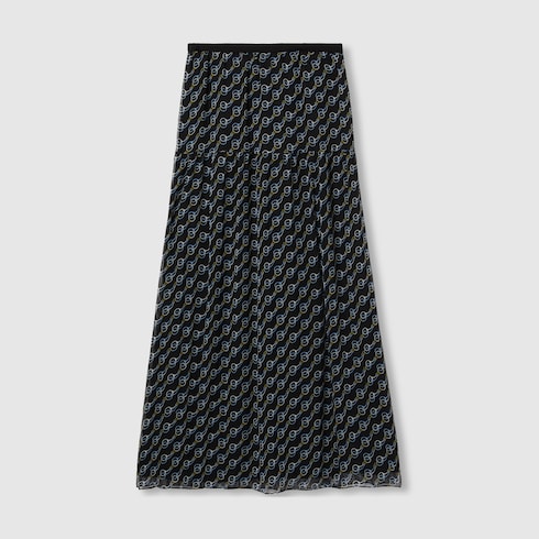 Rock aus Seide mit Print
