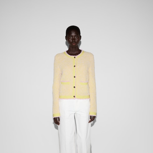 Cardigan en mélange de coton