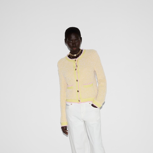 Cotton blend cardigan