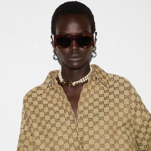 Camicia in tessuto GG