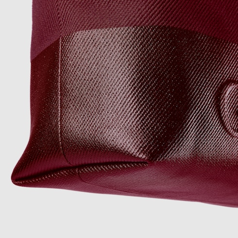 Large embossed canvas tote bag
