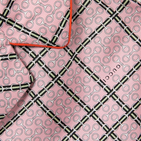 Bluse aus Seidentwill mit Print