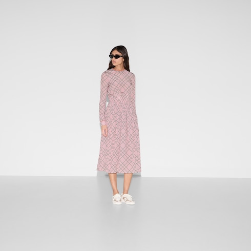Printed silk dress