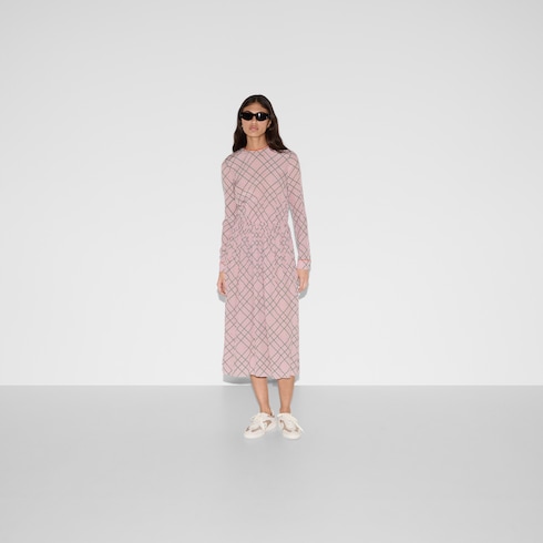 Printed silk dress