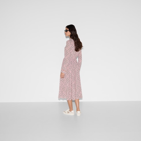 Printed silk dress