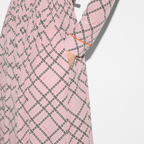 Printed silk dress