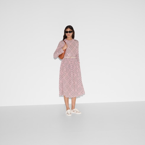 Printed silk dress