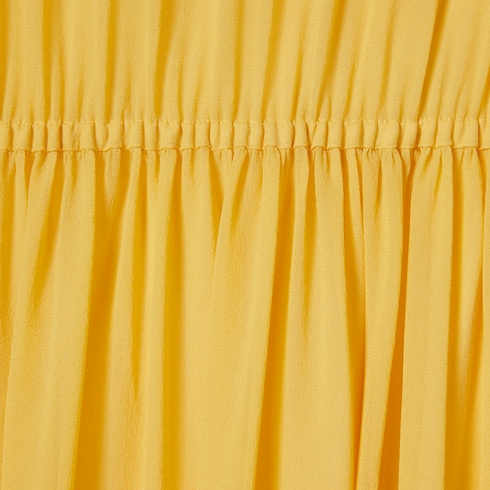 Long silk georgette dress Detail 8