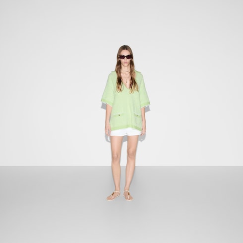 Polo en mélange de coton