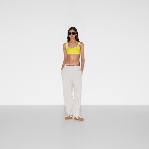 Bikini de punto de esponja con GG