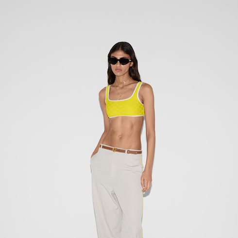 Bikini de punto de esponja con GG