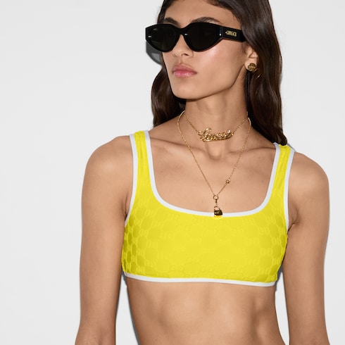Bikini de punto de esponja con GG