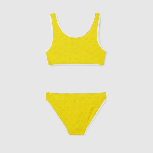 Bikini de punto de esponja con GG