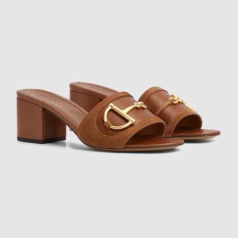 Women's slide sandal with Horsebit