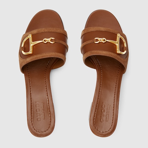 Women's slide sandal with Horsebit