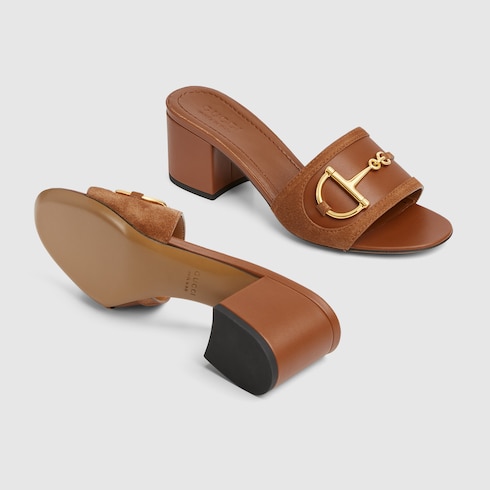 Women's slide sandal with Horsebit