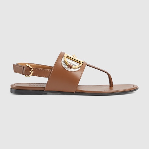 Women's thong sandal with Horsebit