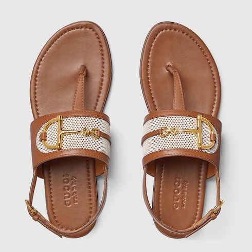 Women's thong sandal with Horsebit