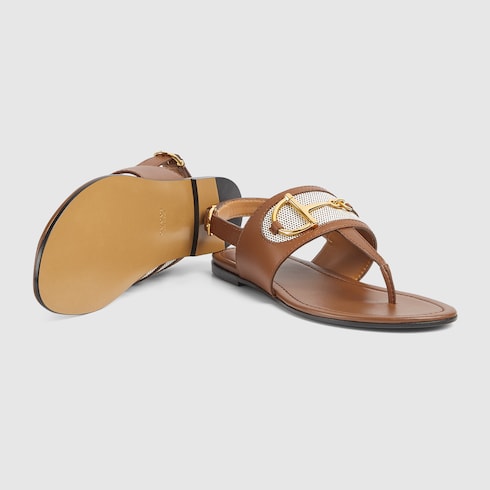 Women's thong sandal with Horsebit