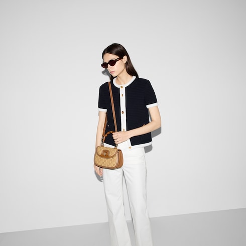 Kleine Gucci Bamboo 1947 Henkeltasche