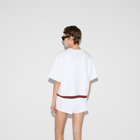Haut court en jersey de coton avec bande Web