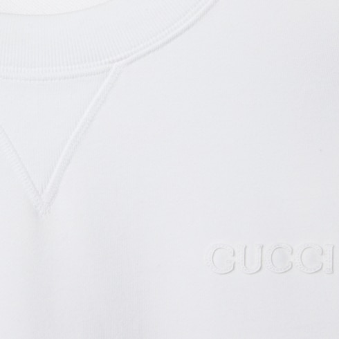 Blusa de punto de algodón corta con tribanda Web
