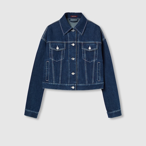 Giacca corta in denim dallo stile rilassato