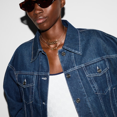 Giacca corta in denim dallo stile rilassato