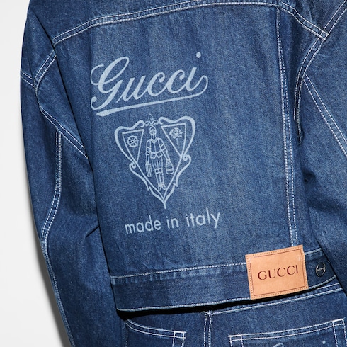 Giacca corta in denim dallo stile rilassato